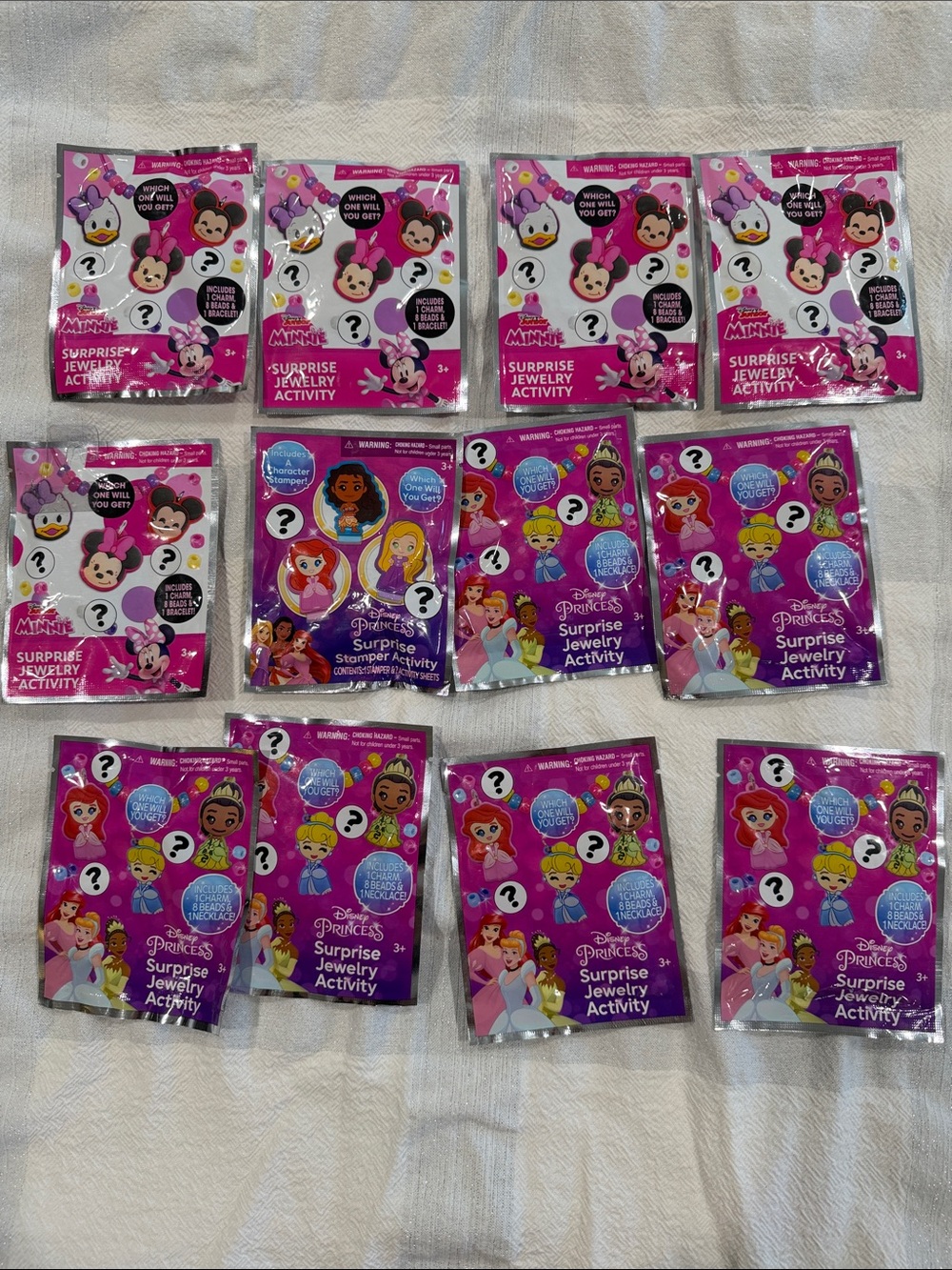 Disney Princess & Minnie Surprise Jewelry Activity Packs - Pink Purple